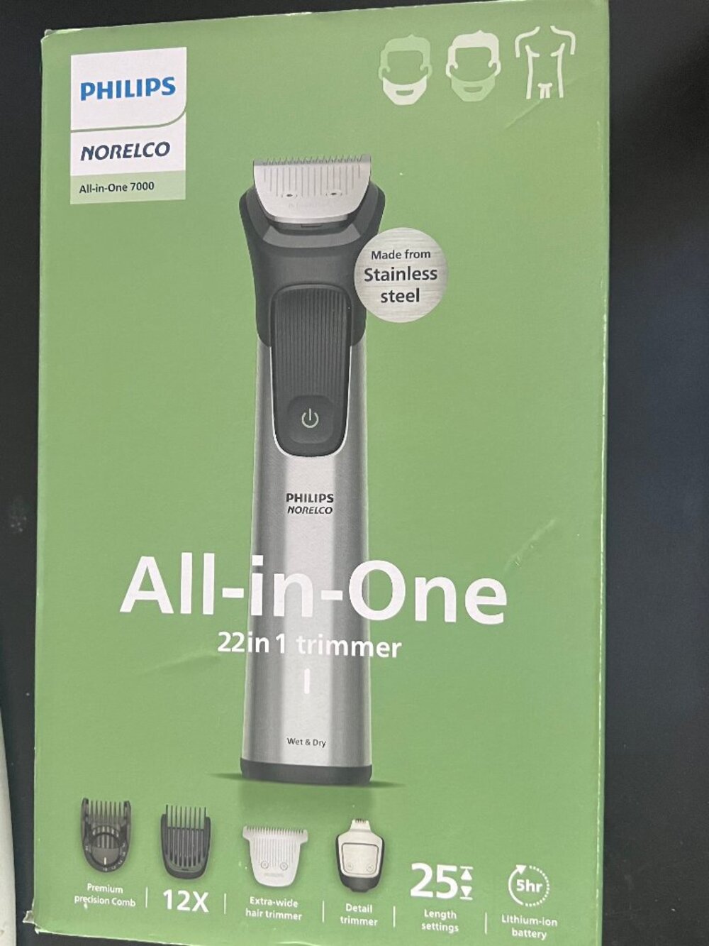 Philips Norelco All-in-One Trimmer in Silver & Black